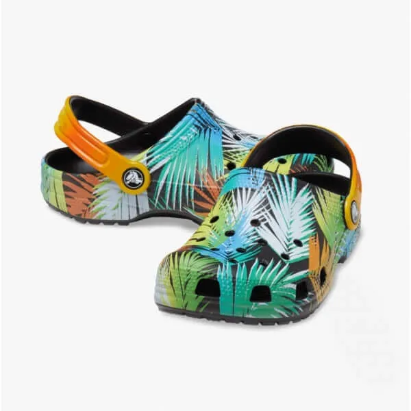 207826-0C4 CLASSIC POOL PARTY Kids Clogs Black/Multi