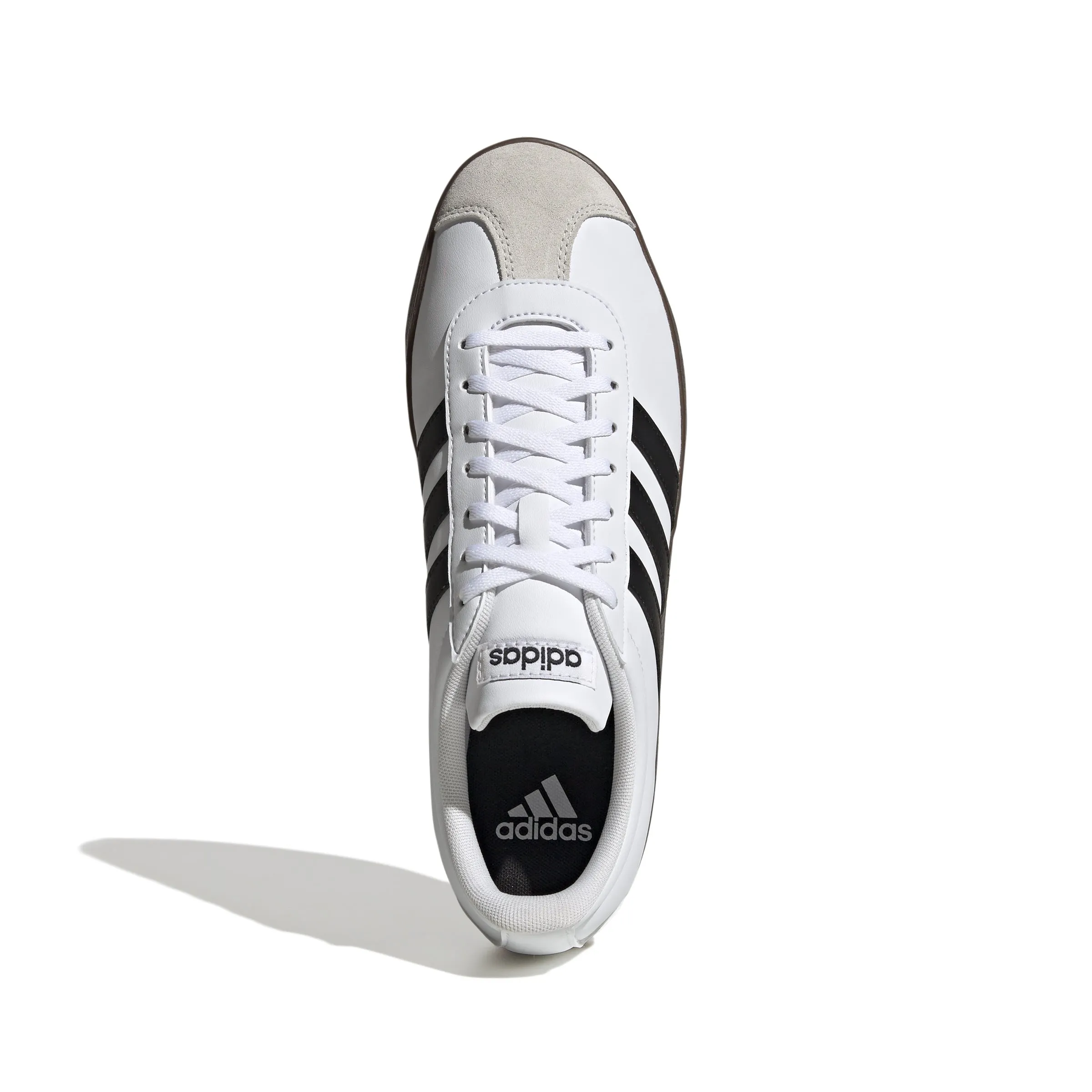 Adidas Mens VL Court Base Shoes - White/Black/Grey