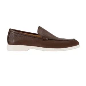 ARTIGIANO ROMA Deerskin Leather Loafer BROWN