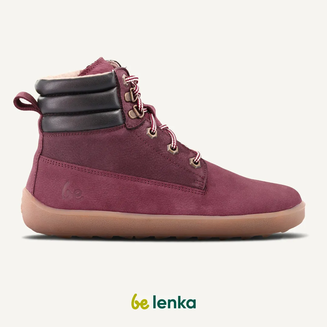 Barefoot Boots Be Lenka Nevada Neo - Burgundy CLEARANCE