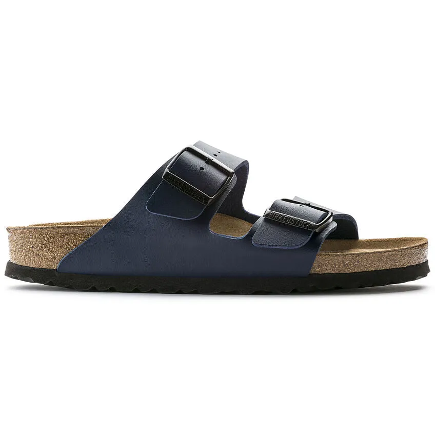 Birkenstock Women's Arizona Soft Footbed Birko-Flor (Blue - Narrow fit)