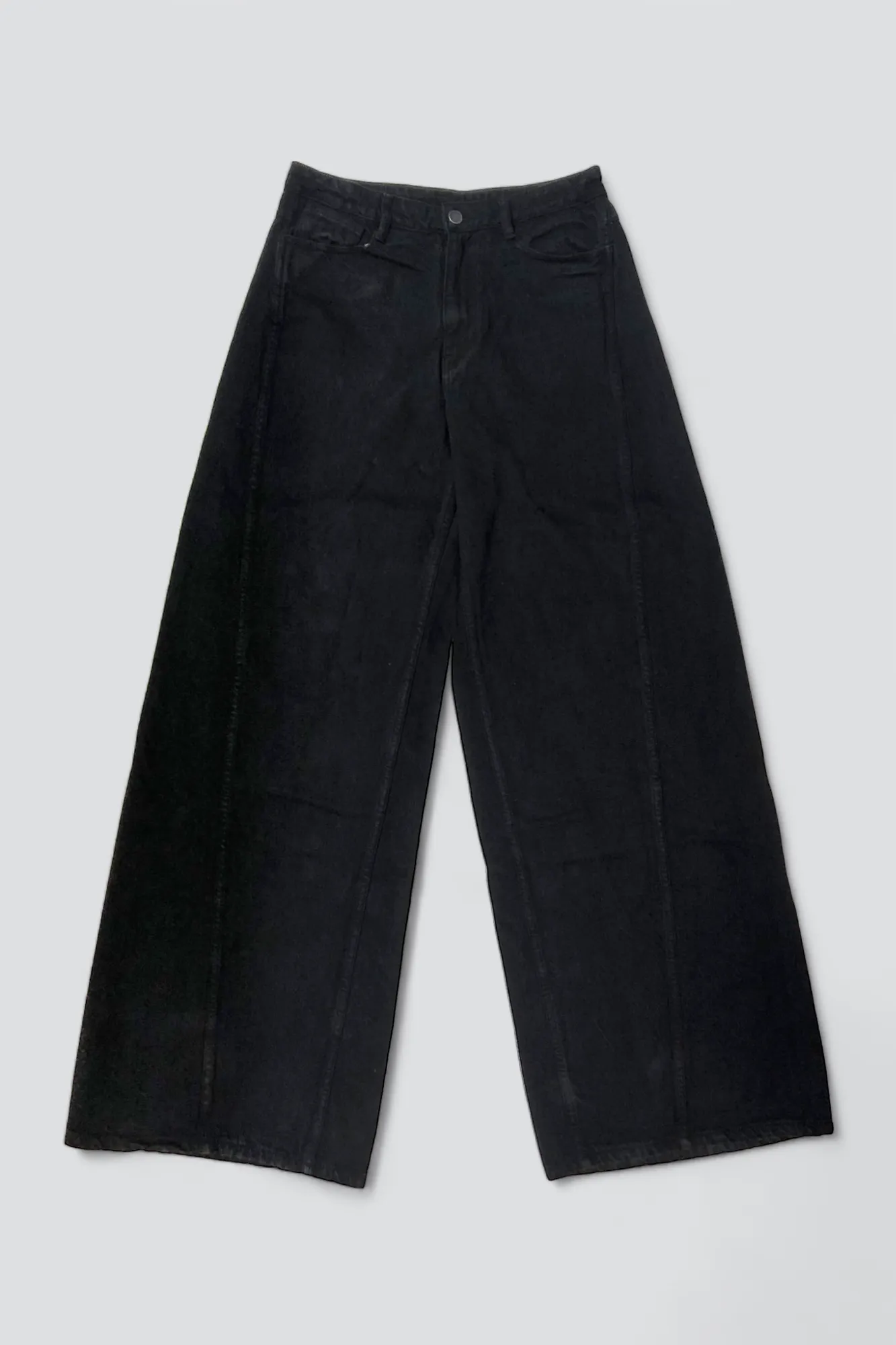 Black Overdye Denim Baggy Jean V2