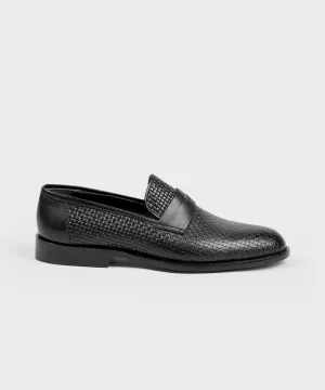 Black Woven Shoes