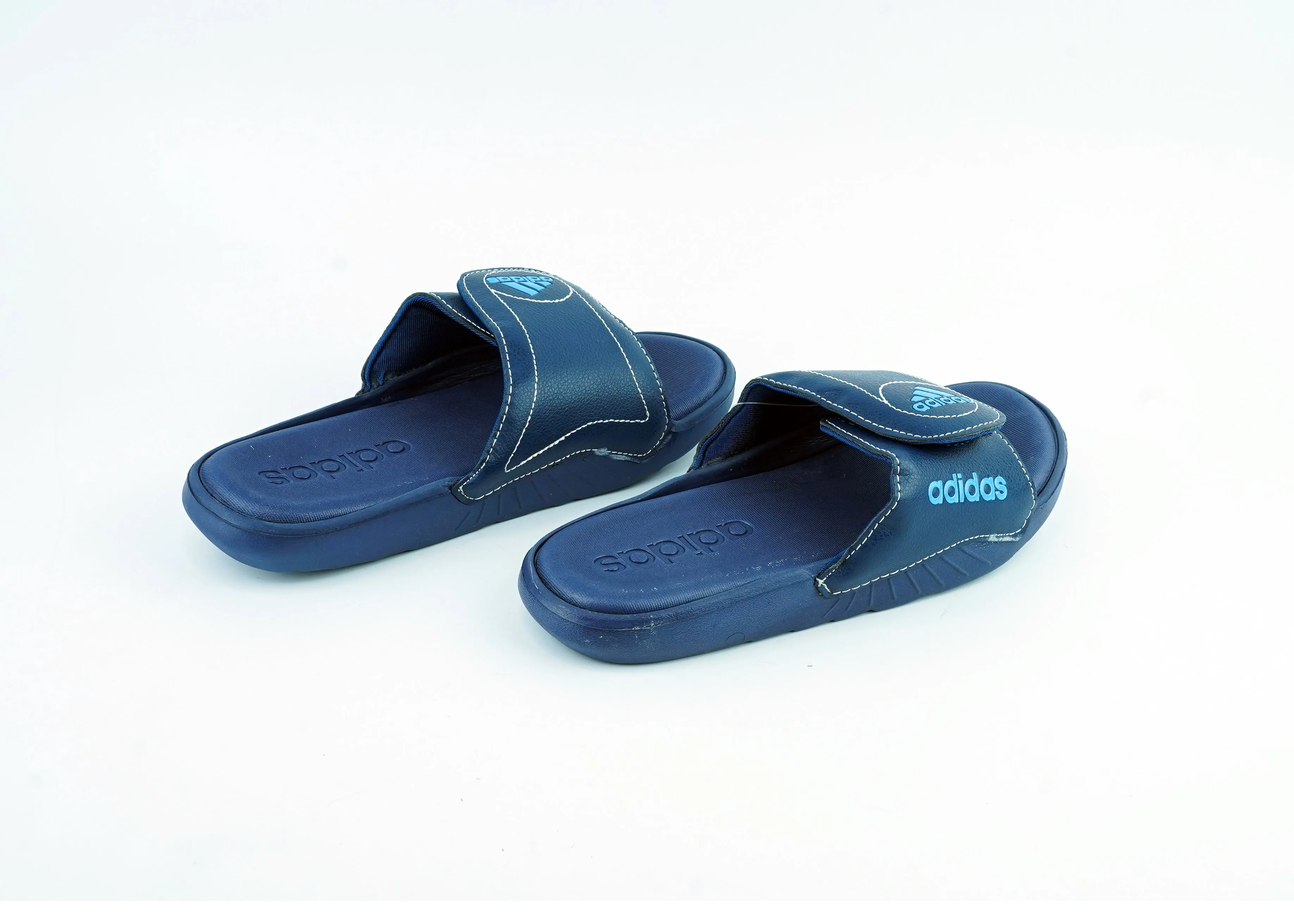 Blue Adidas Trendy Slippers For Men