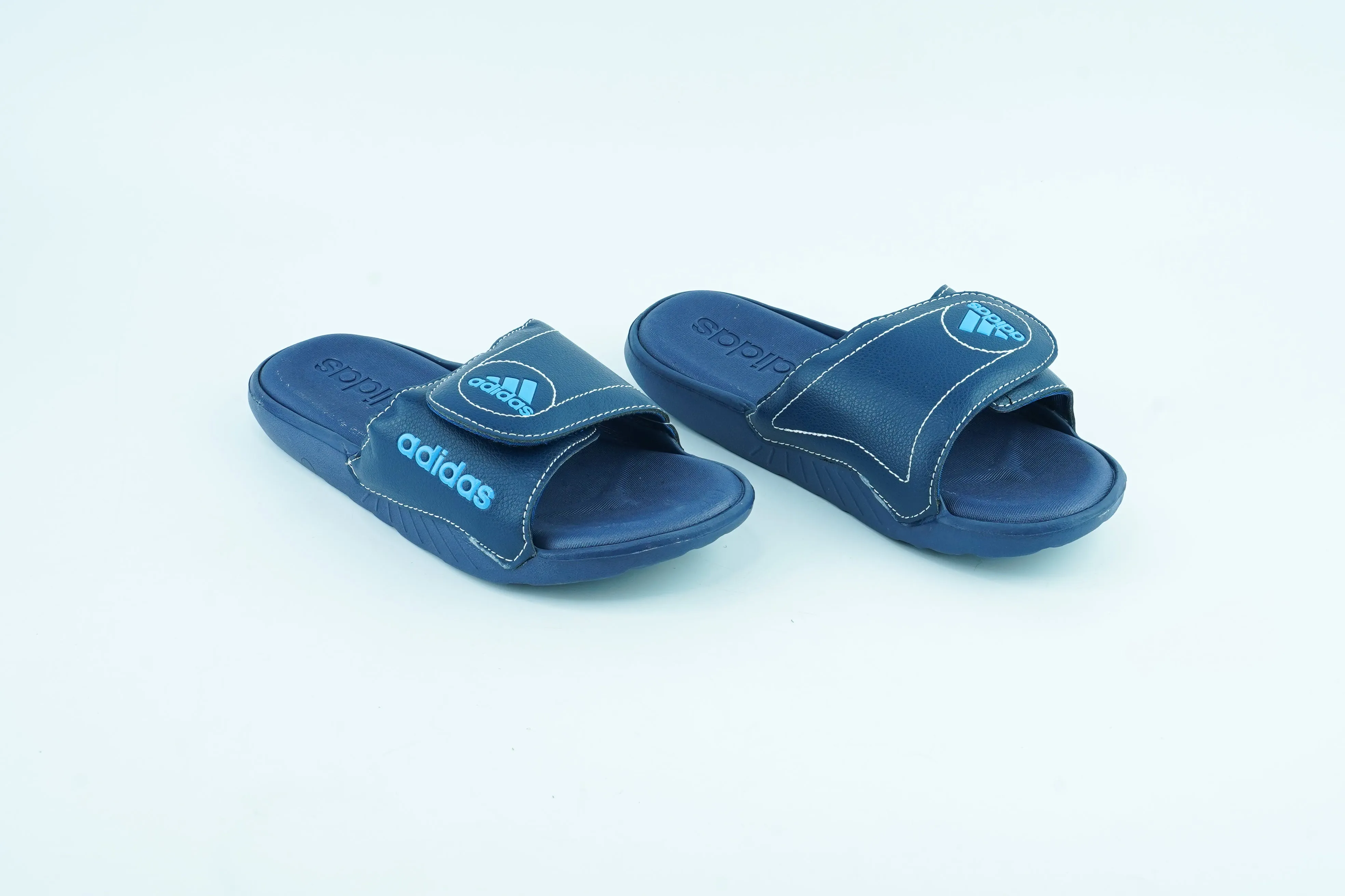 Blue Adidas Trendy Slippers For Men