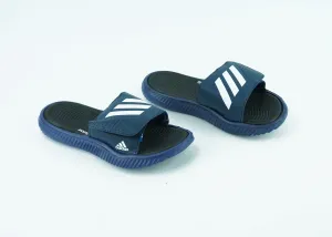 Blue and White Adidas Stylish Slippers For Men