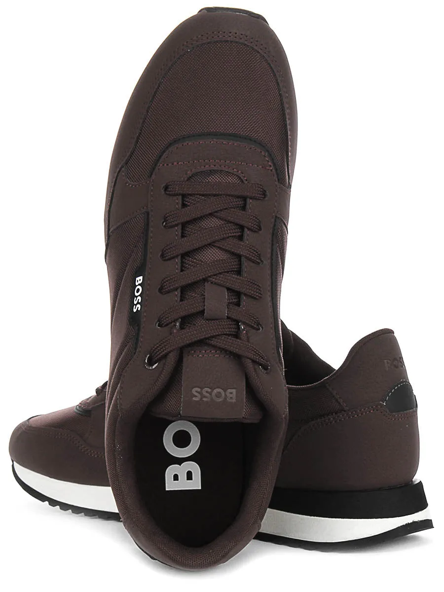 Boss Kai Runner Nupny In Brown For Men