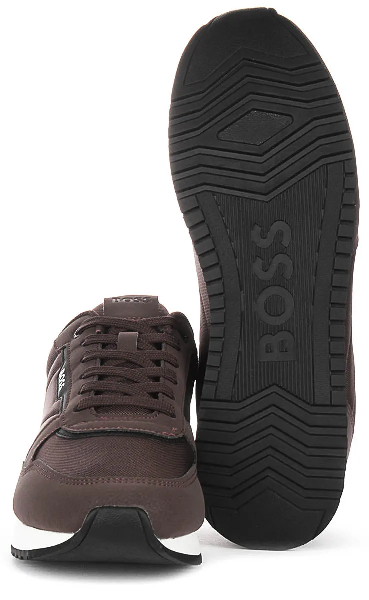 Boss Kai Runner Nupny In Brown For Men