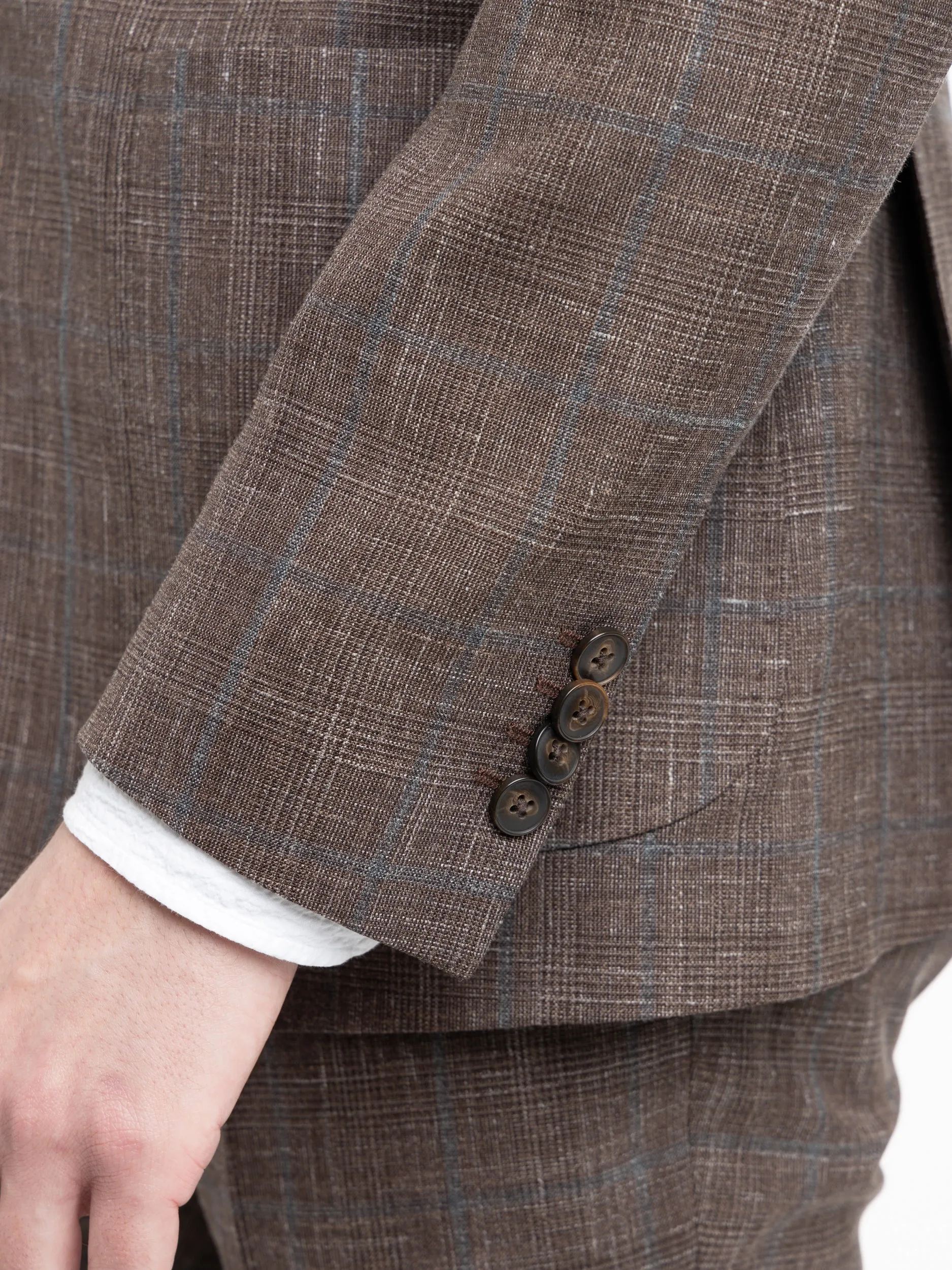 Brown Wool-Silk Suit