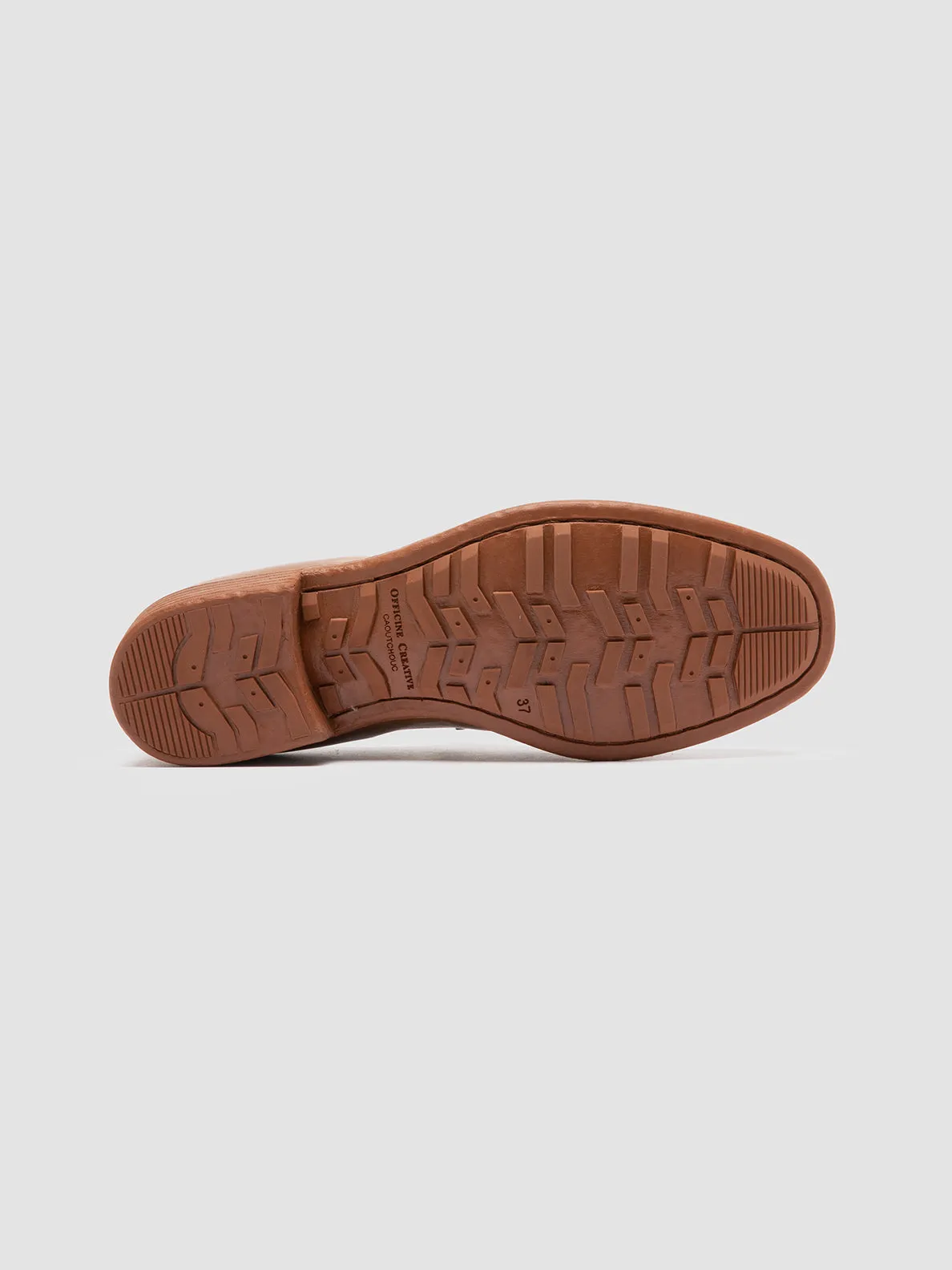 CALIXTE 020 - Brown Leather Loafers