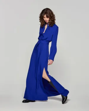 Classic Shirt Dress - Cobalt Blue