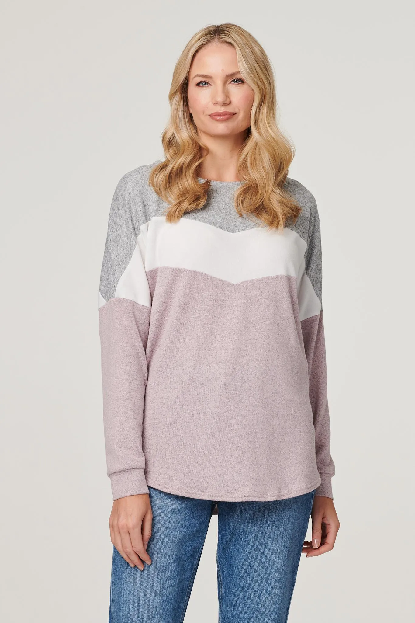 Colour Block Relaxed Sweatshirt