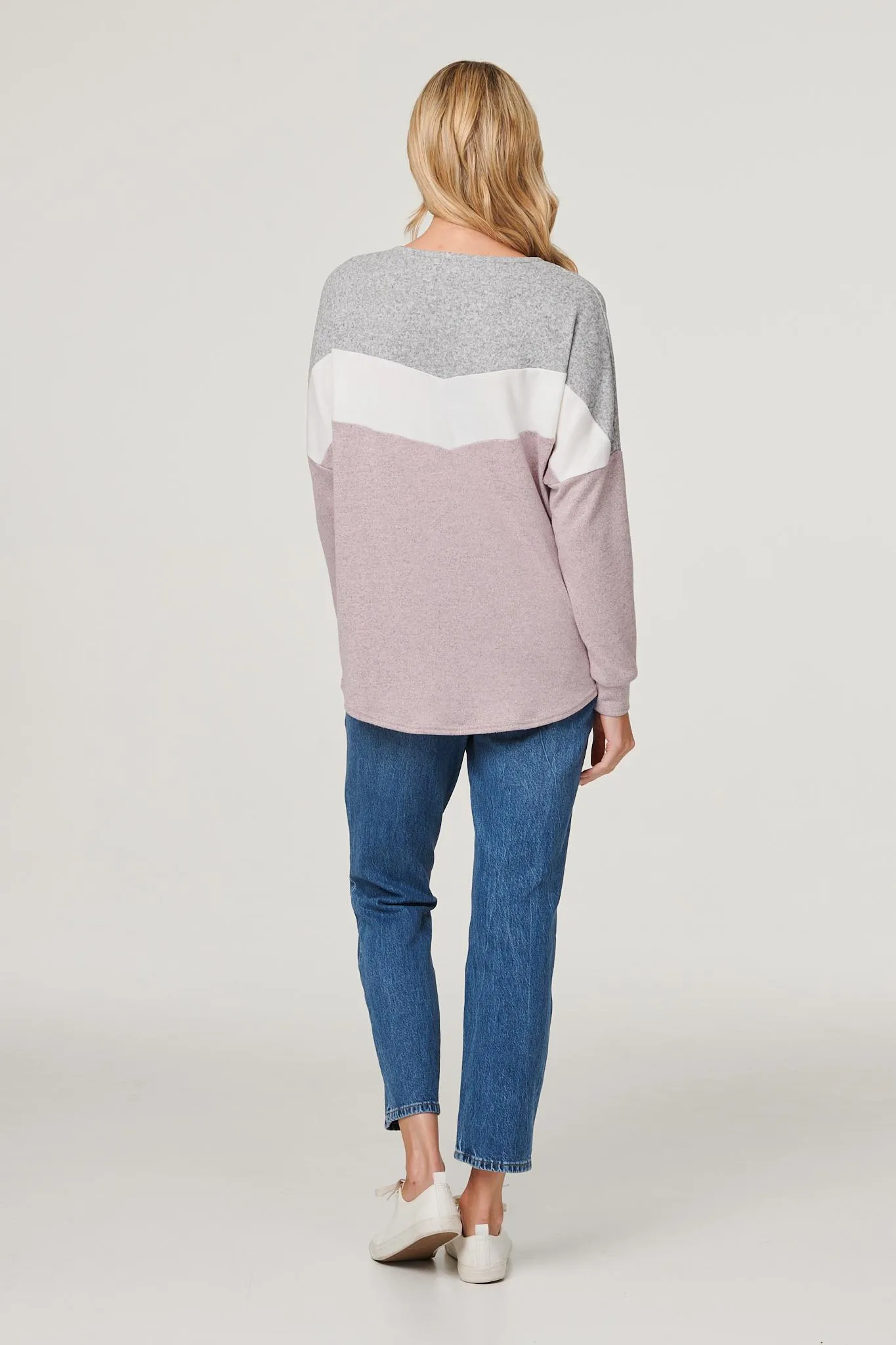 Colour Block Relaxed Sweatshirt