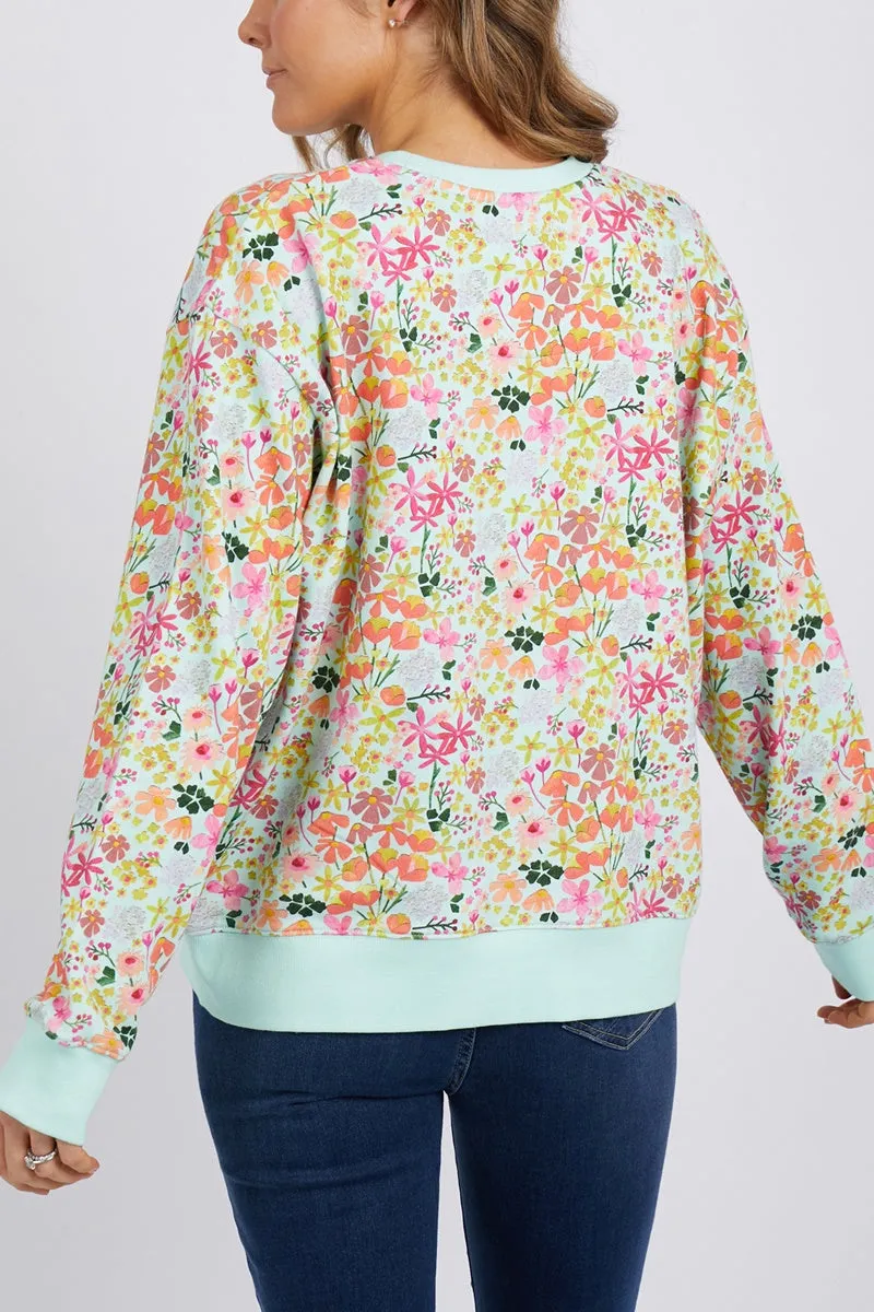 Elm - Laura Crew - Opal Blue Floral