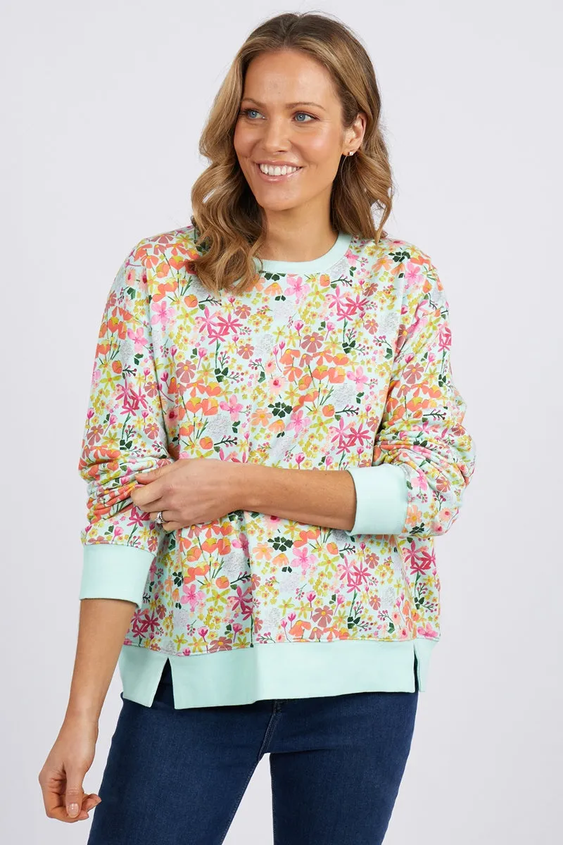 Elm - Laura Crew - Opal Blue Floral