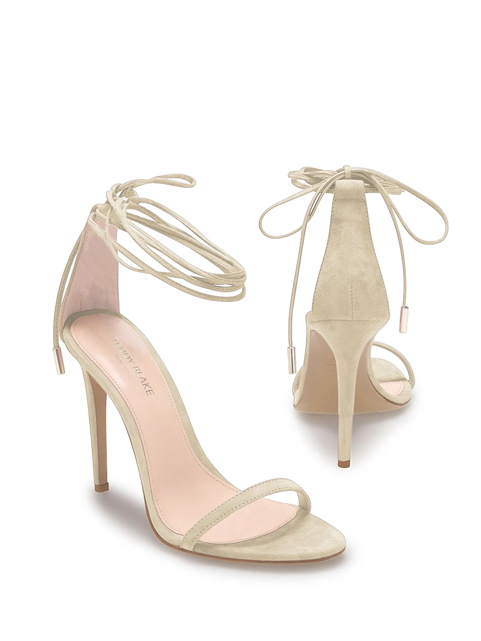 Emma Suede Sandals - Light Cream