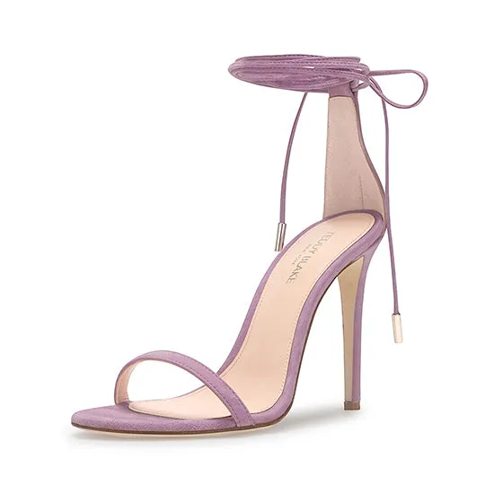 Emma Suede Sandals - Lilac