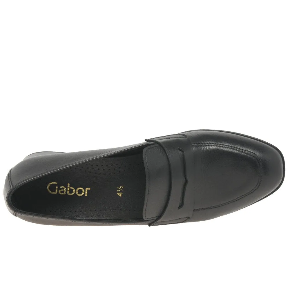 Gabor Right 55.280.97 Women's Penny Loafers - Black