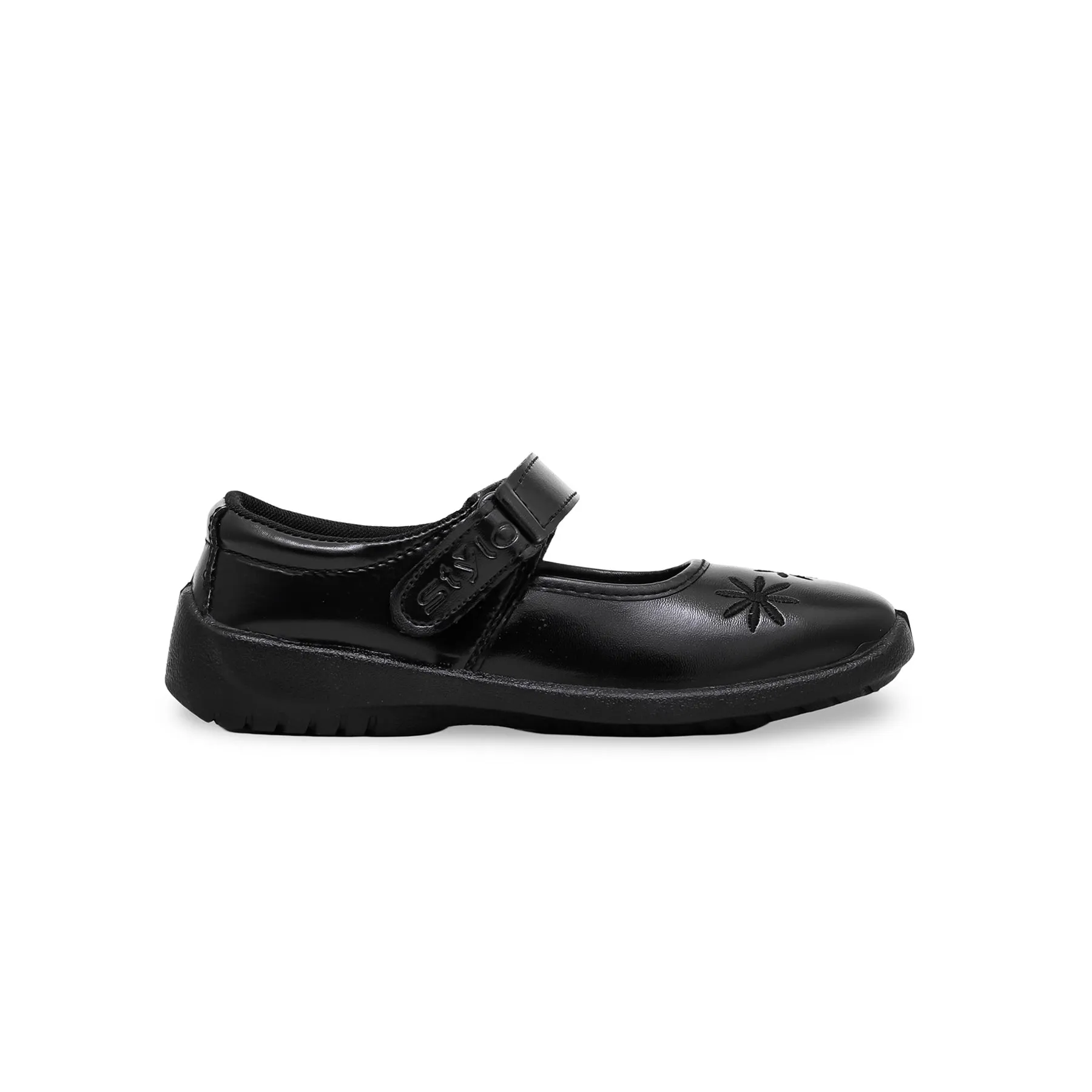 Girls Black School Shoes SK0064