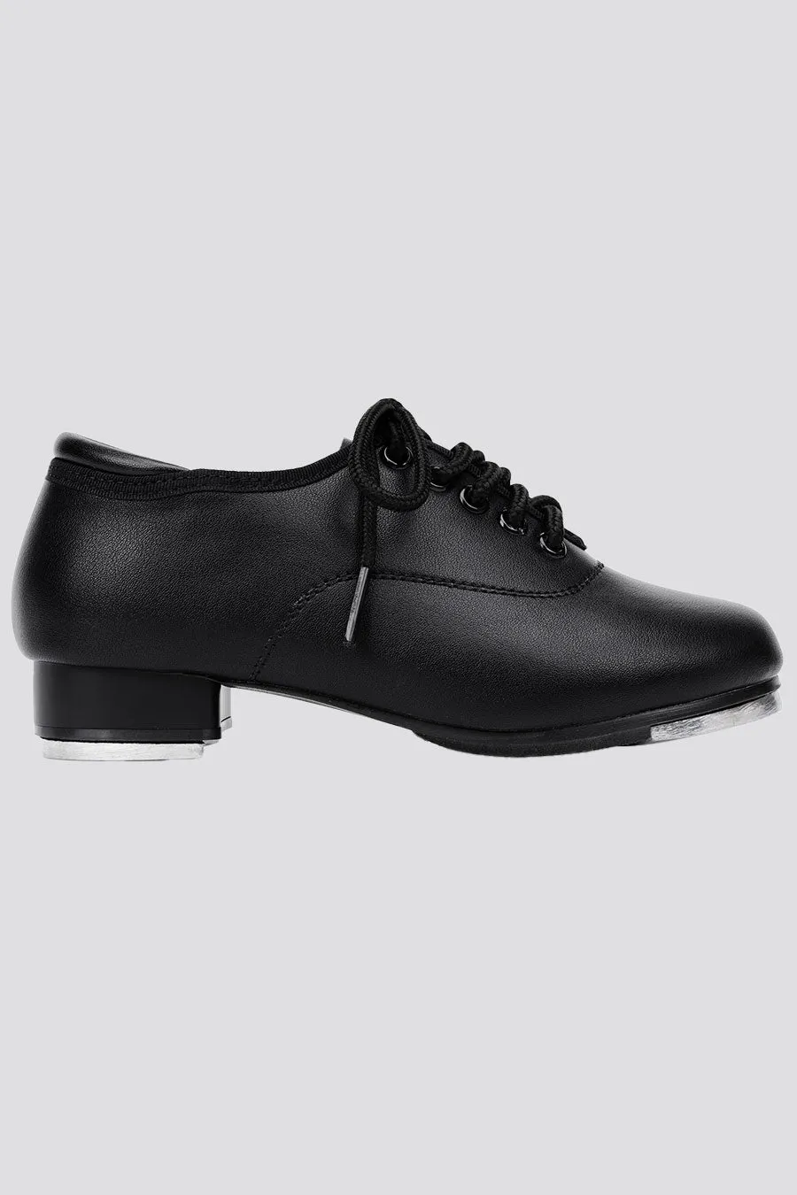 Girls Lace Up PU Leather Tap Shoes