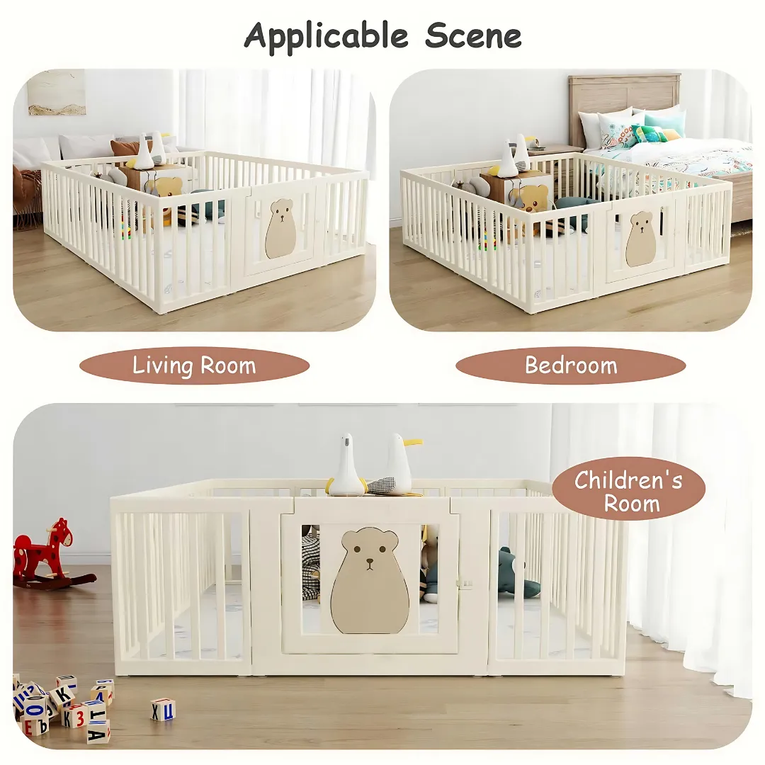 High Quality Baby White House Play Pen 180 × 200 × 65 cm