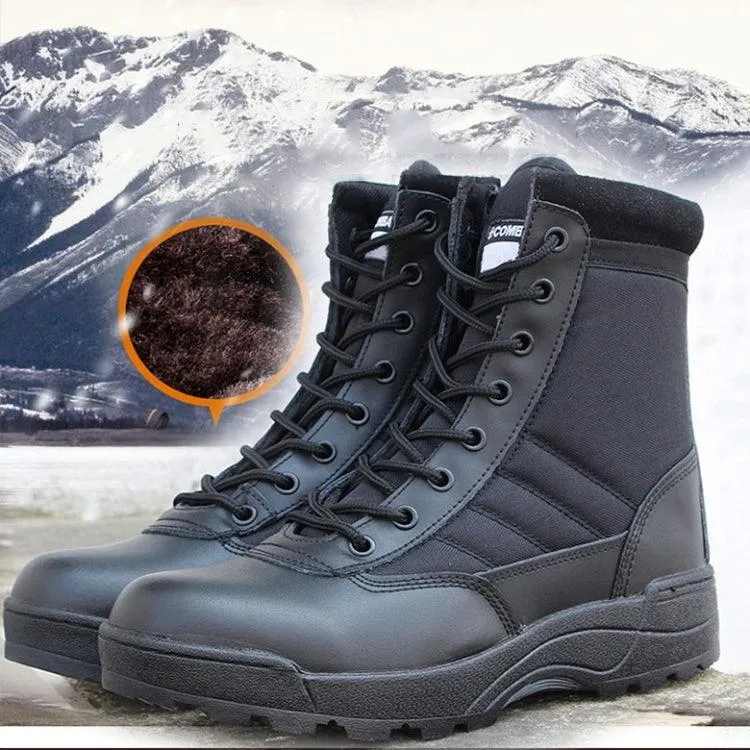 High-Top Insulated Sports Boots for Autumn and Winter