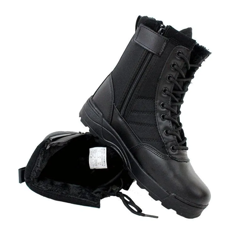 High-Top Insulated Sports Boots for Autumn and Winter