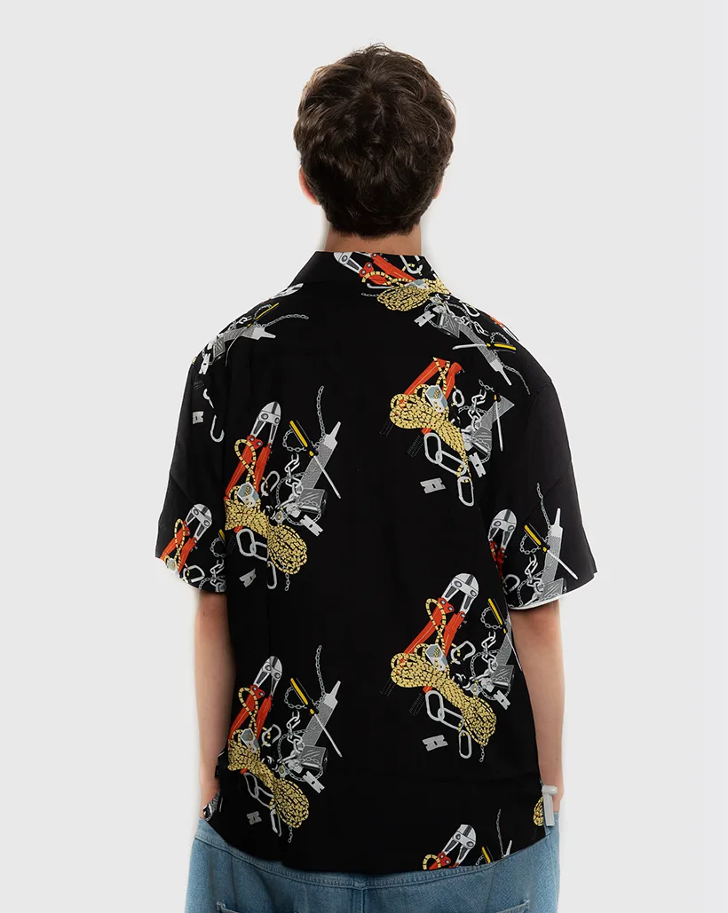 Huf Worldwide Skidrokyo Resort Shirt - Black