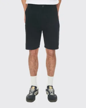 Huffer 9 to 5 Carpenter Short - Washed Black