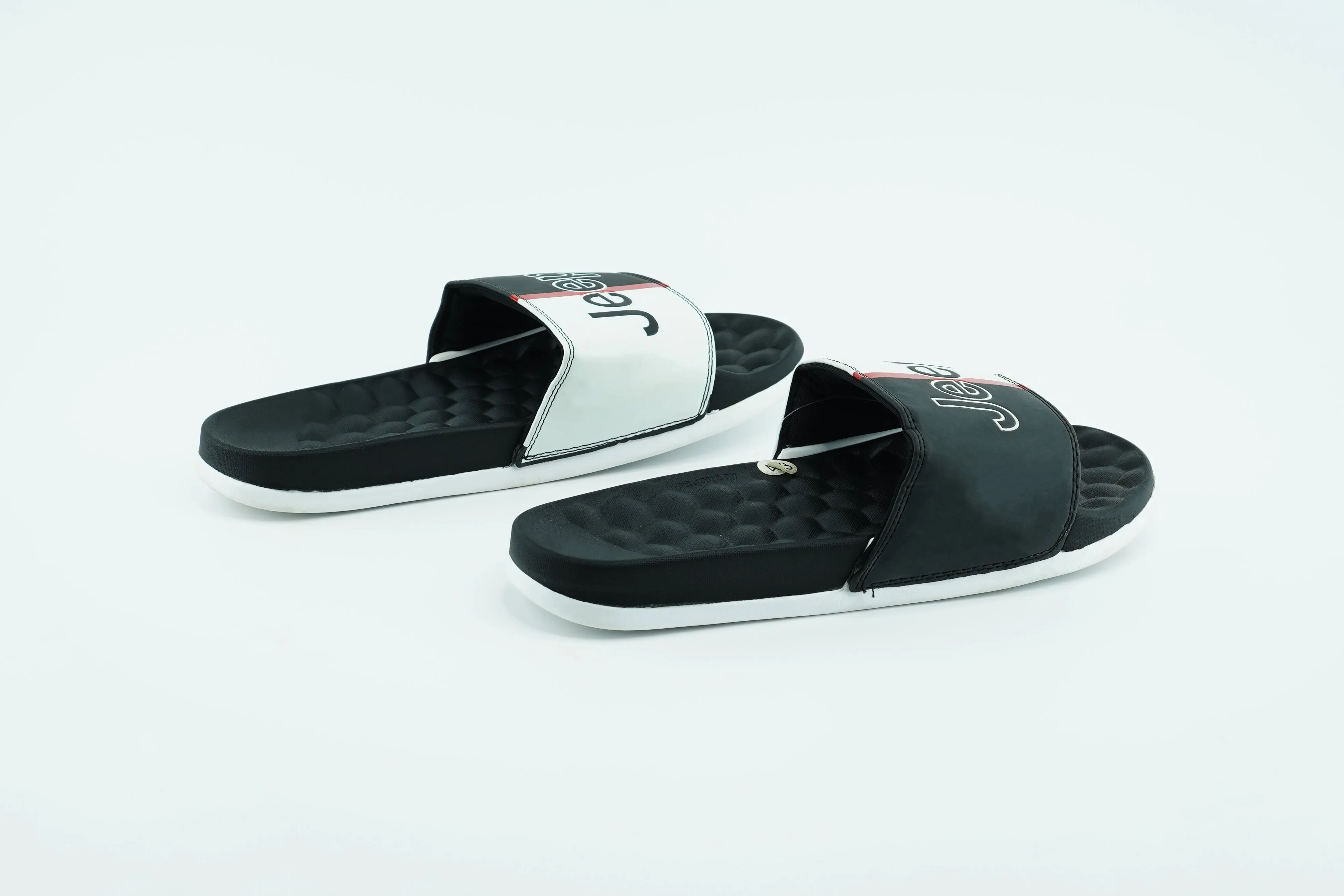 Jeep foam Slides in white and black