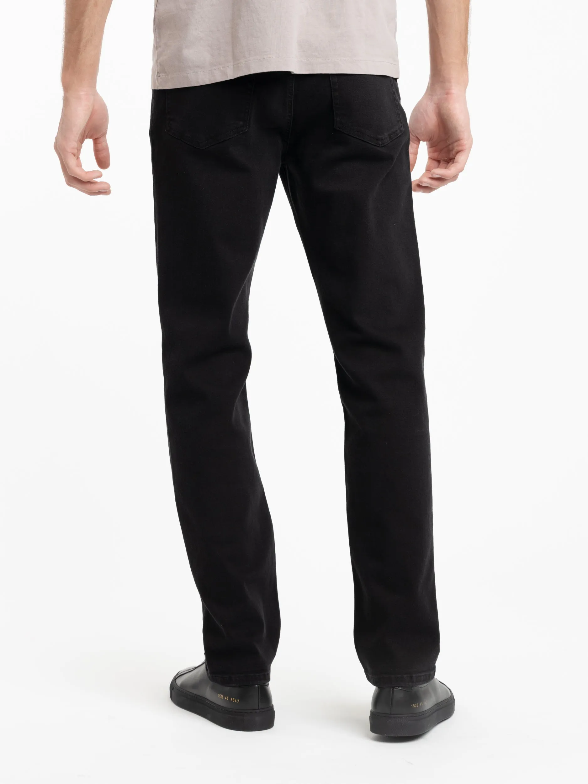 Jetset Modern Straight Jeans in Noir