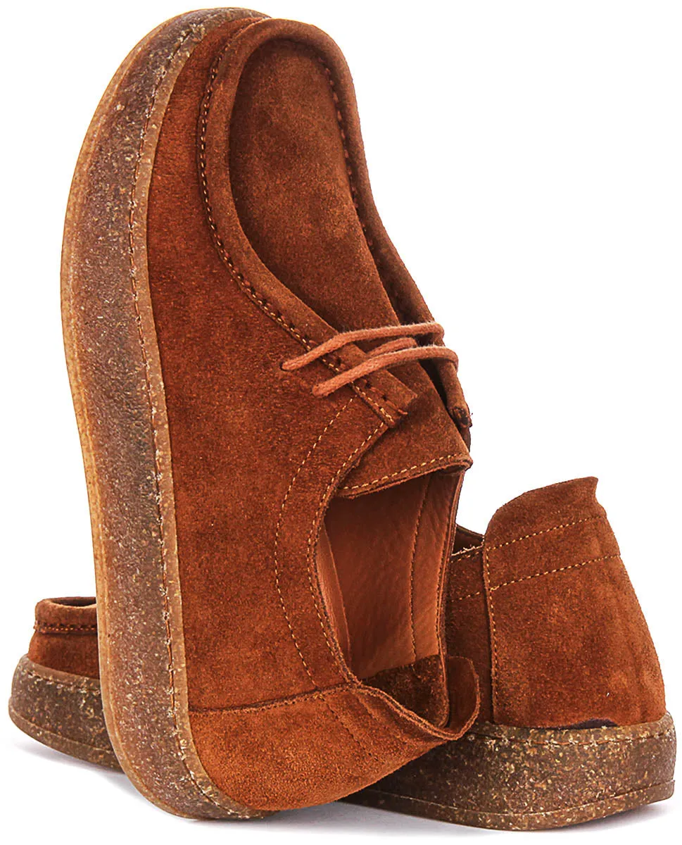 Justinreess England Kyla Suede In Brown For Women