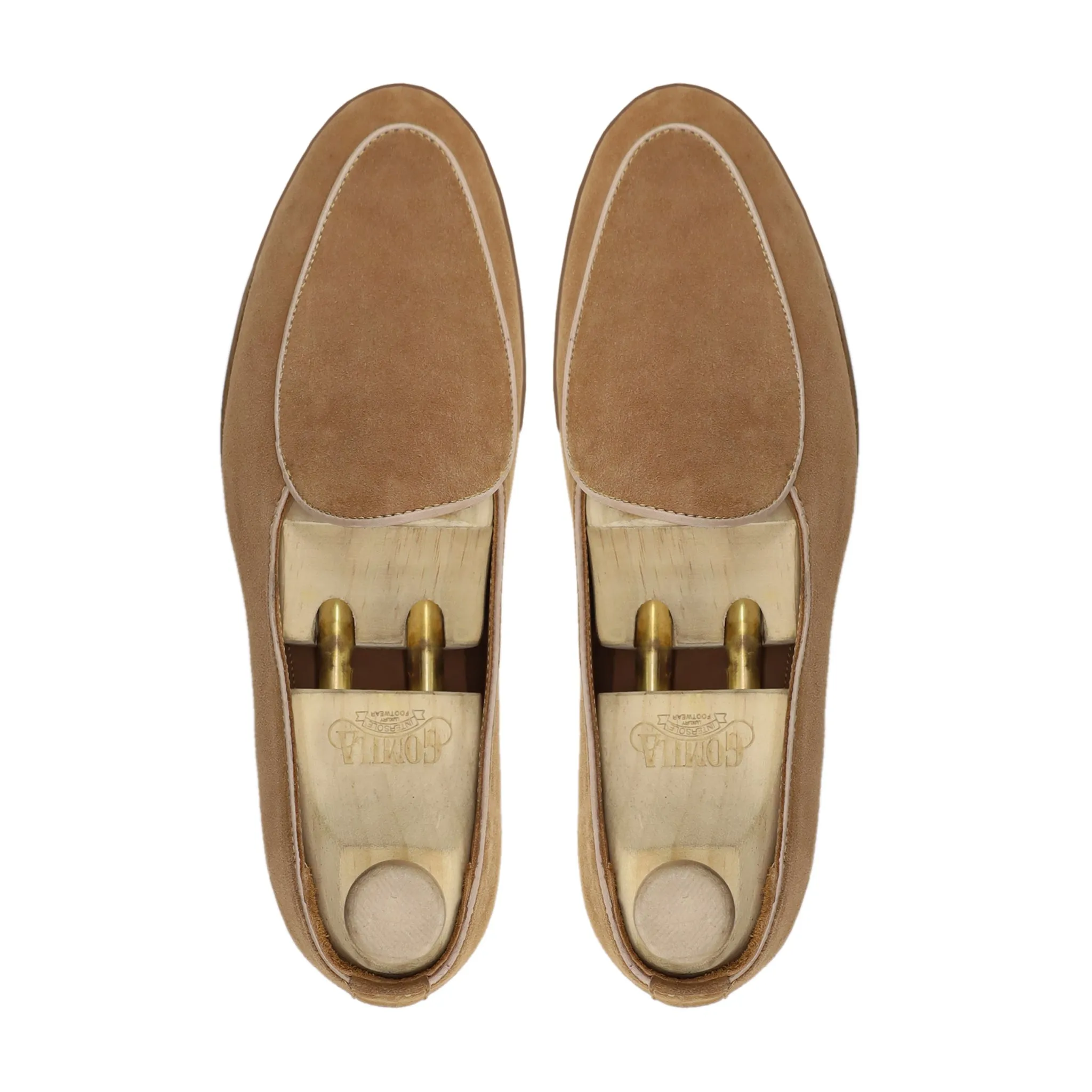 Kirby - Men's Camel Kid Suede Loafer