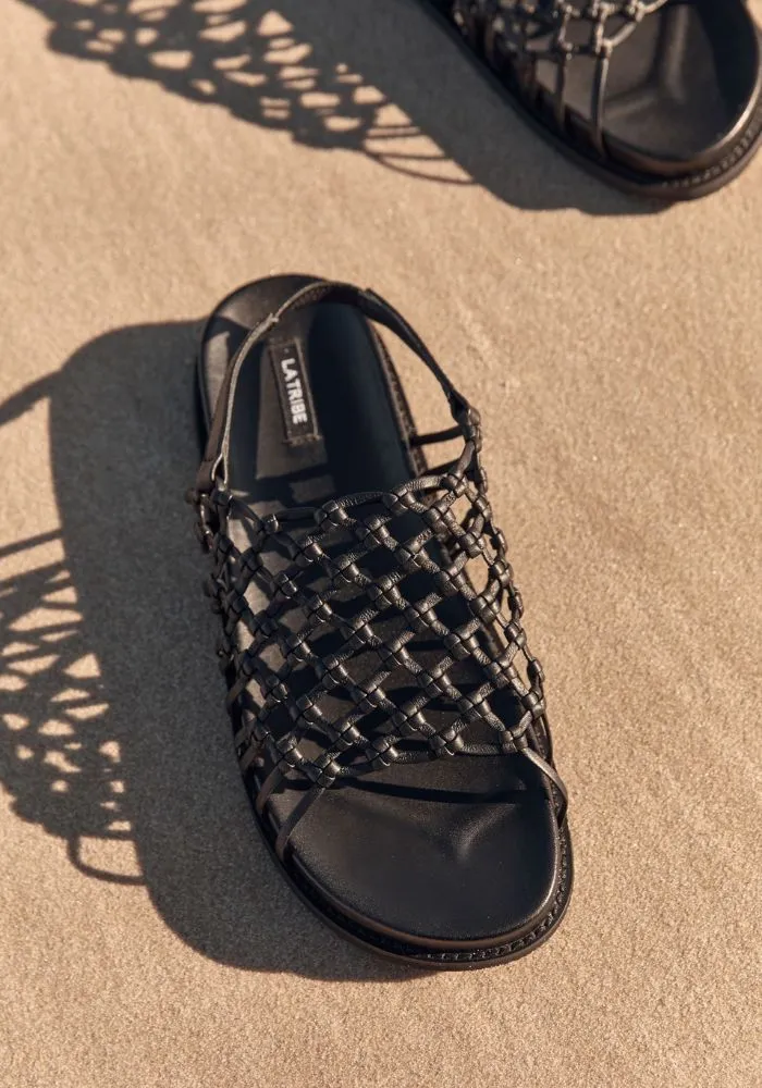 Knotted Sandal - Black