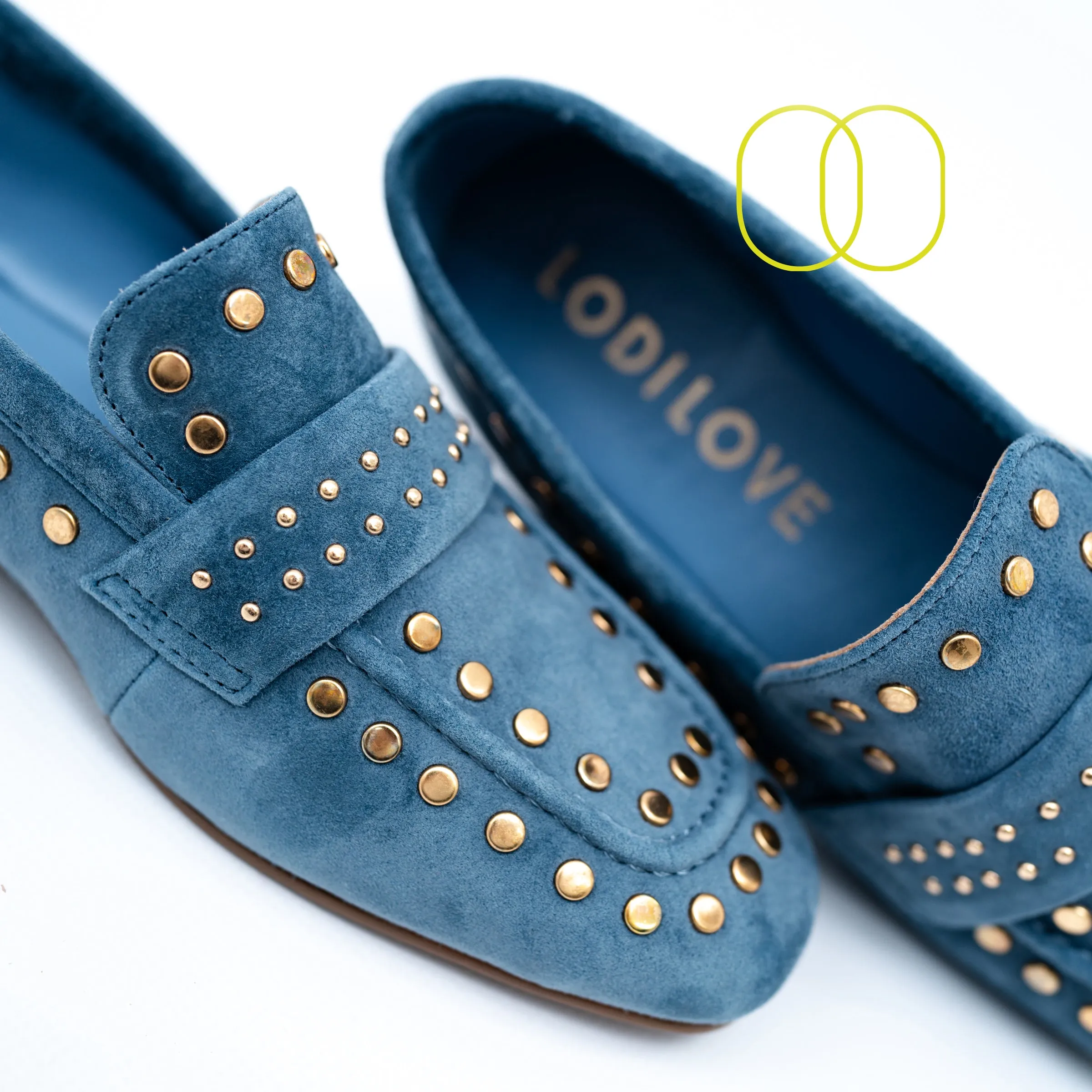 LODI Suede Loafers in Blue - BE4771