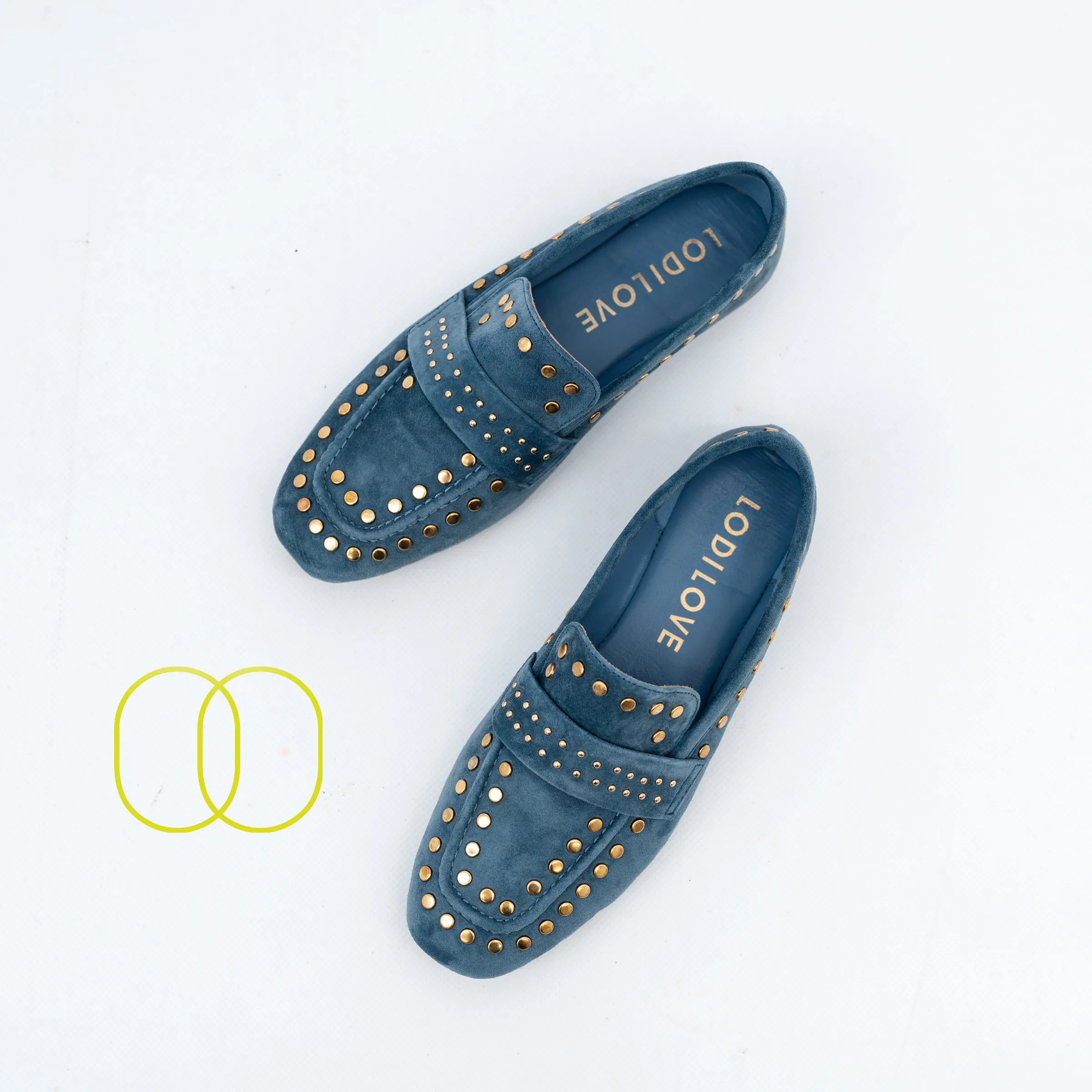 LODI Suede Loafers in Blue - BE4771