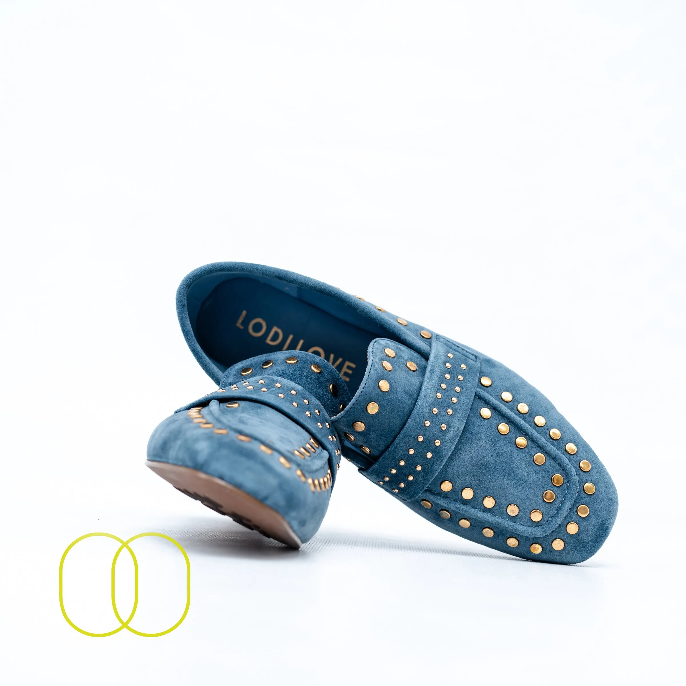 LODI Suede Loafers in Blue - BE4771