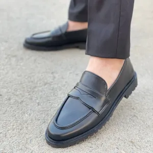 LS PURE LEATHER CHUNKY LOAFERS LS-124