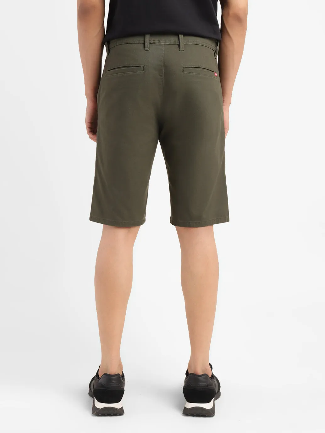 Men's Olive Tapered Shorts