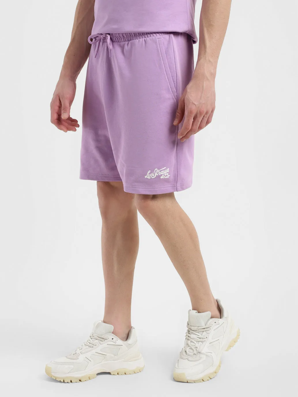 Men's Purple Regular Fit Shorts