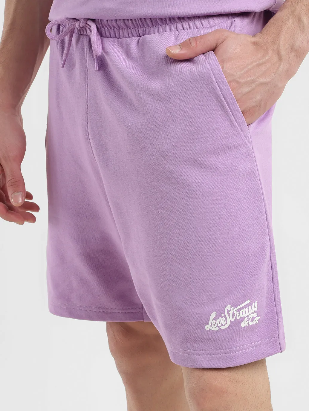 Men's Purple Regular Fit Shorts