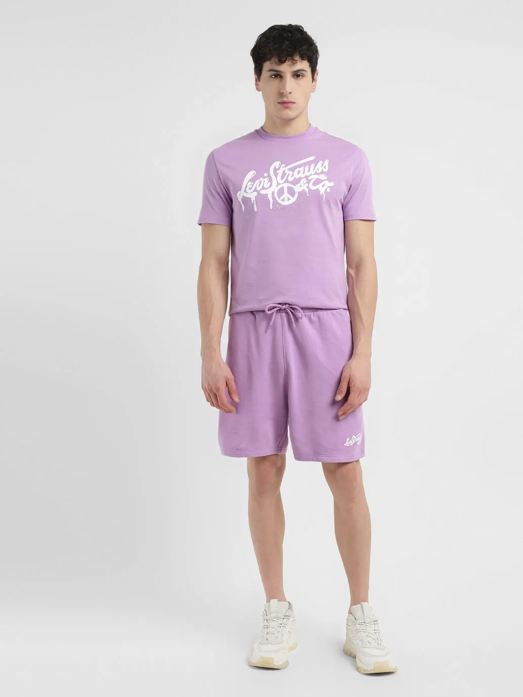 Men's Purple Regular Fit Shorts