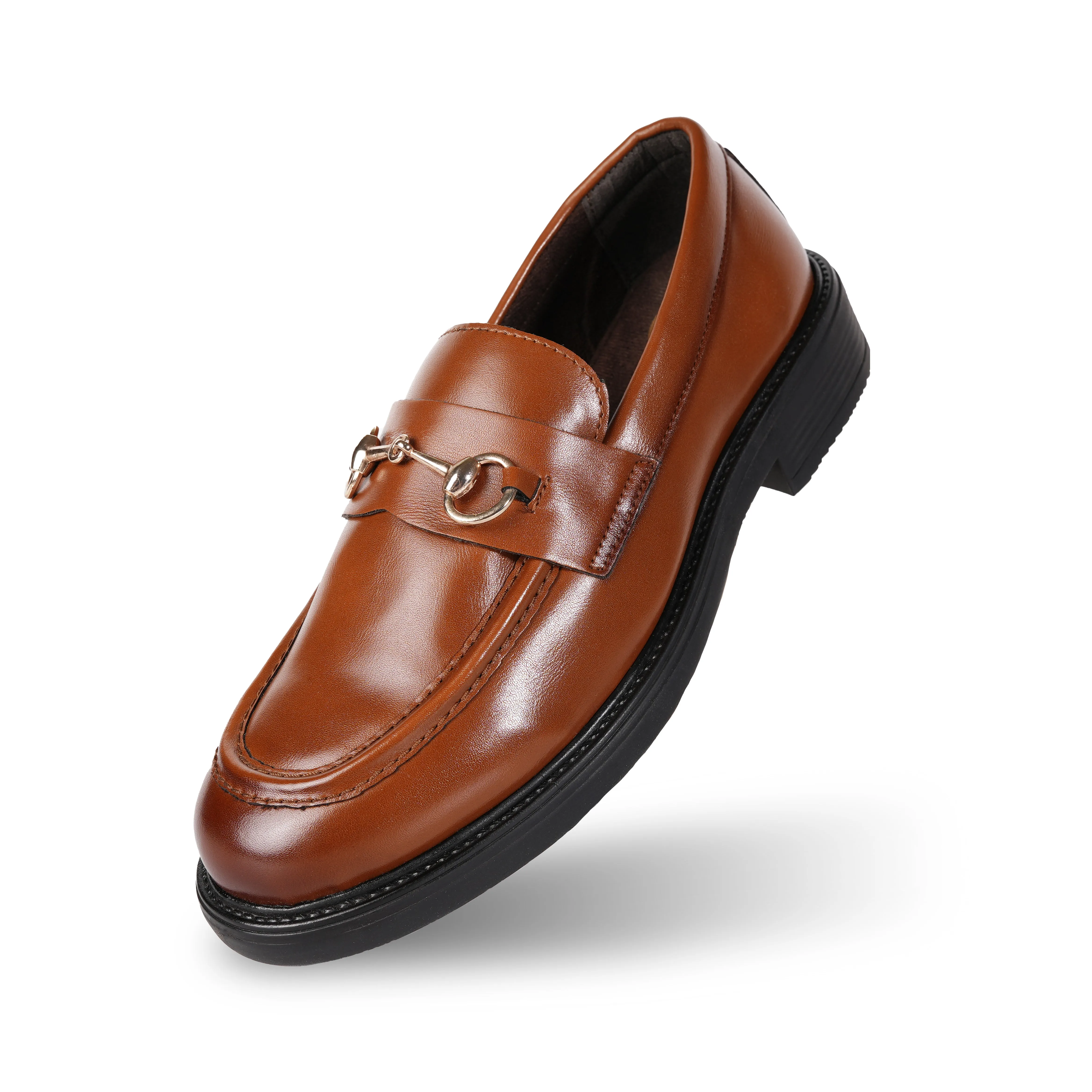 Monkstory Cosmopolitan Horsebit Penny Loafers  - Tan