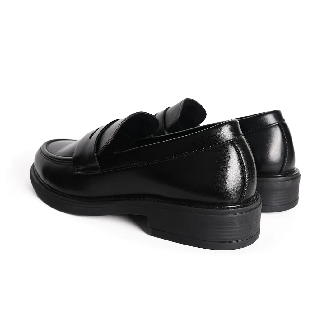 Monkstory Cosmopolitan Penny Loafers  - Black