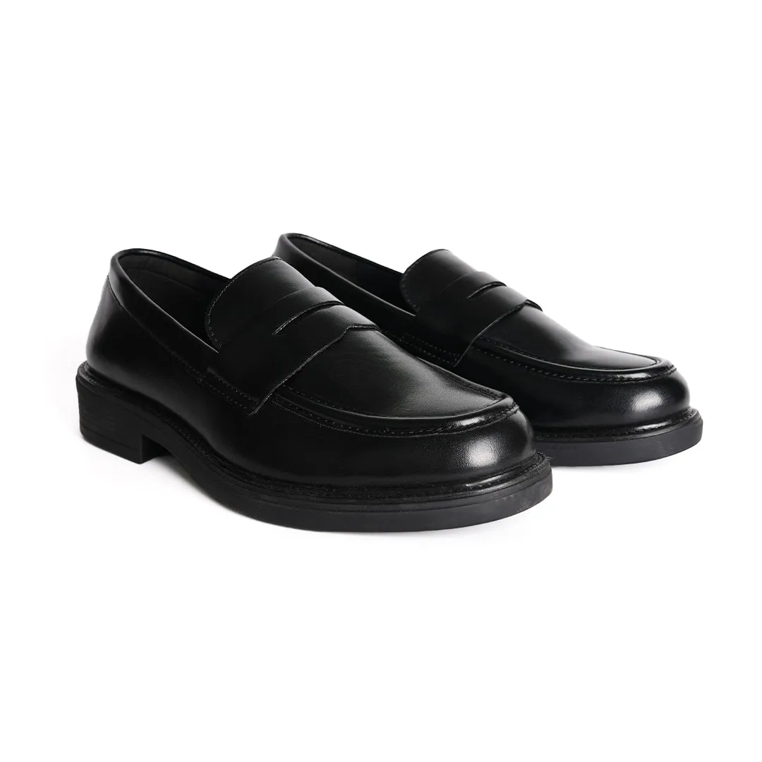 Monkstory Cosmopolitan Penny Loafers  - Black