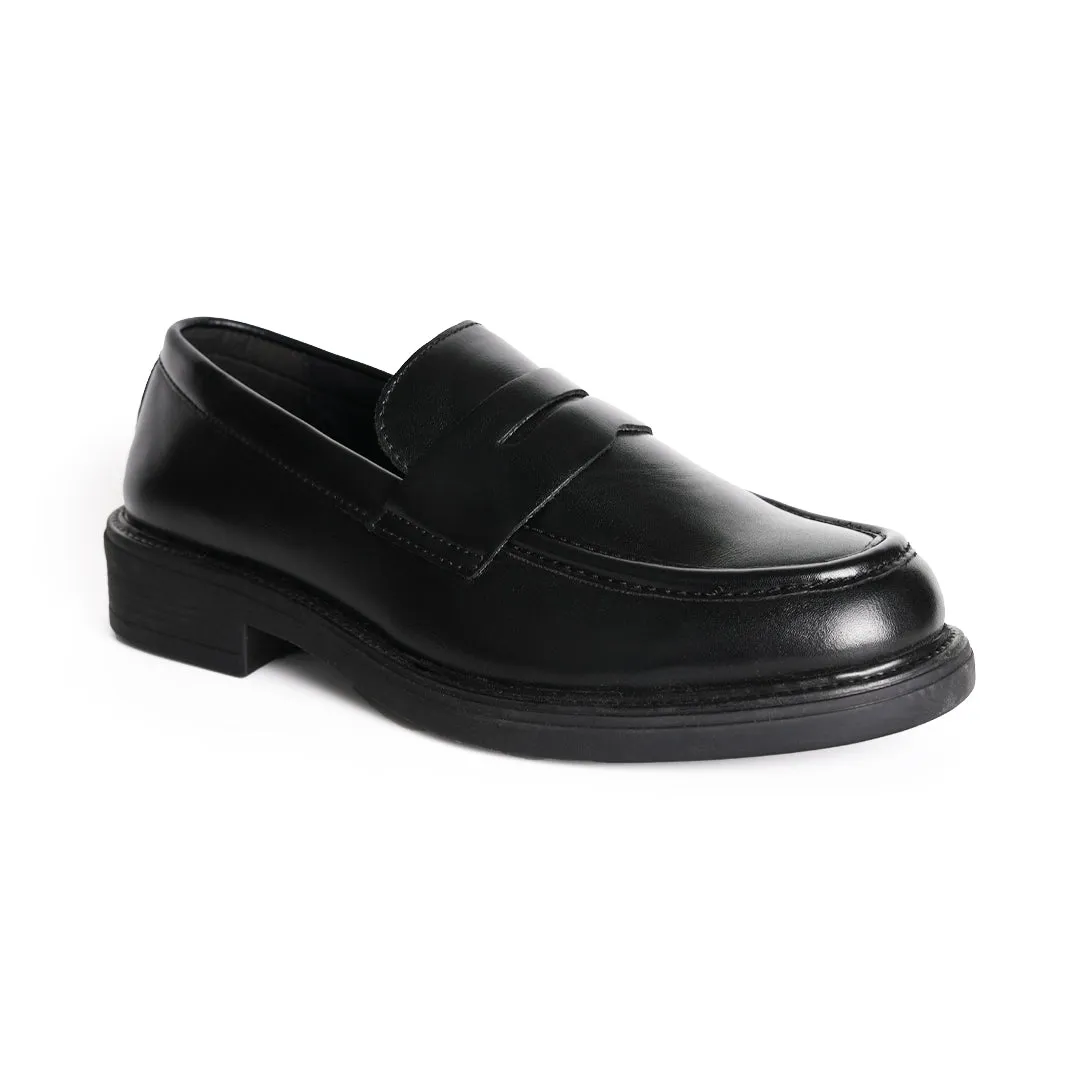 Monkstory Cosmopolitan Penny Loafers  - Black