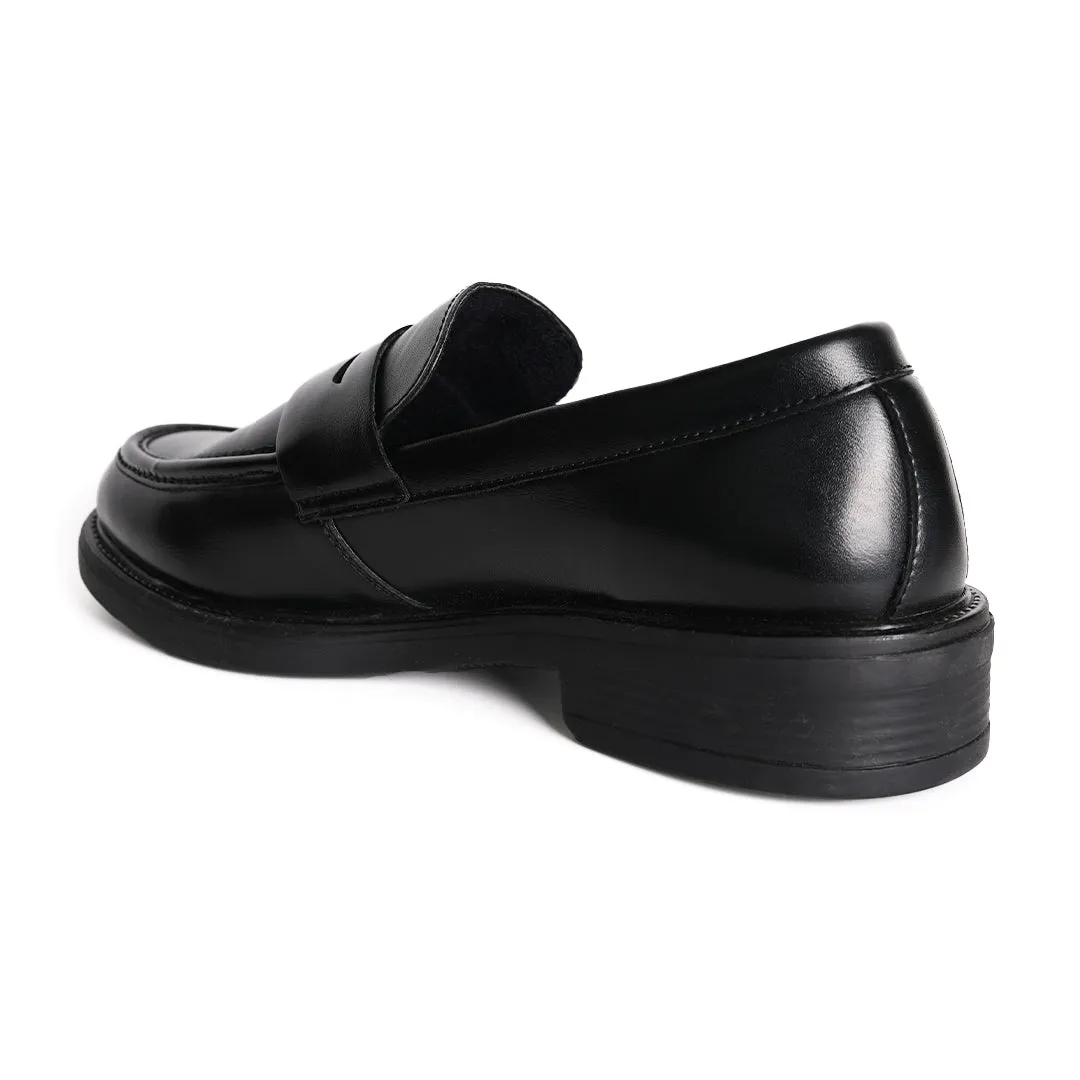 Monkstory Cosmopolitan Penny Loafers  - Black