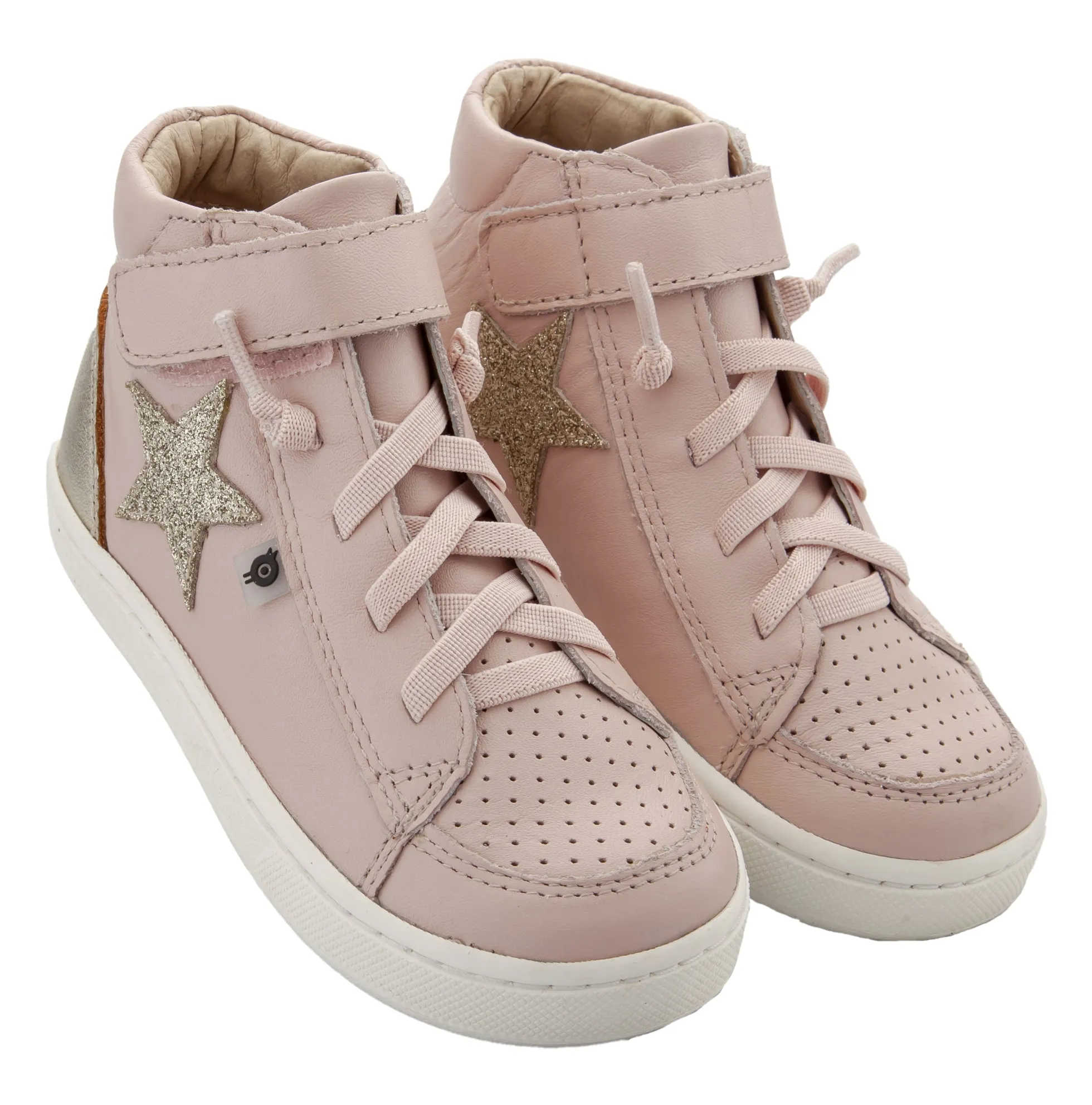 Old Soles Girl's 6104 Champster Sneakers -Powder Pink/Glam Gold/Gold