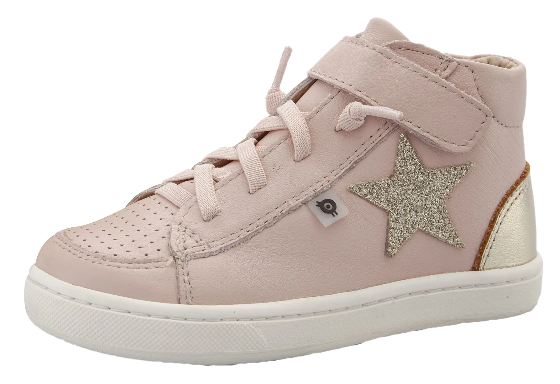 Old Soles Girl's 6104 Champster Sneakers -Powder Pink/Glam Gold/Gold