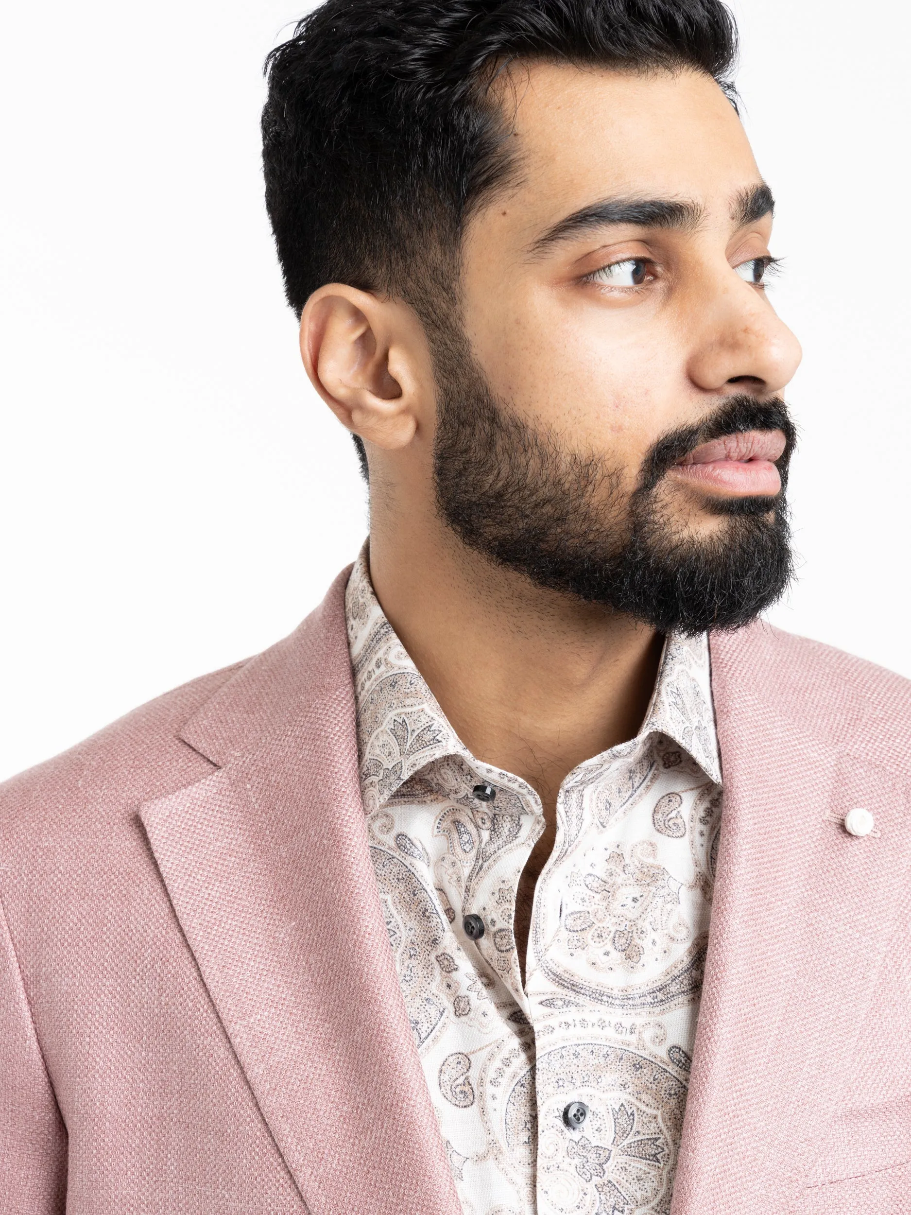 Pink Wool-Silk Sport Jacket